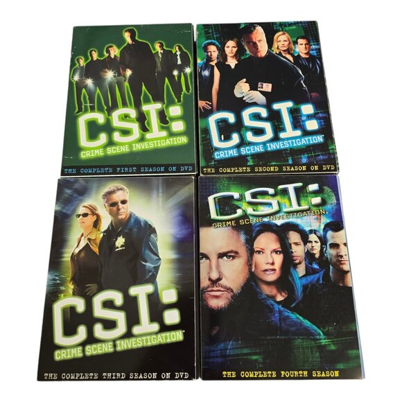 CSI Crime Scene Investigation DVD Sets Complete Series Seasons 1-4 CBS - Picture 1 of 8